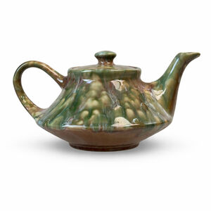 Beauceware Mid-Century Teapot Tagged 706 – Drip Glaze Ceramic